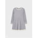 thumbnail image 1 of Vestido punto diseño trenzas gris 3 Años, 1 of 6