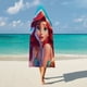 thumbnail image 5 of Manta Capa Con Capucha Desmarcar Princesa Ariel 100x130cm, 5 of 6