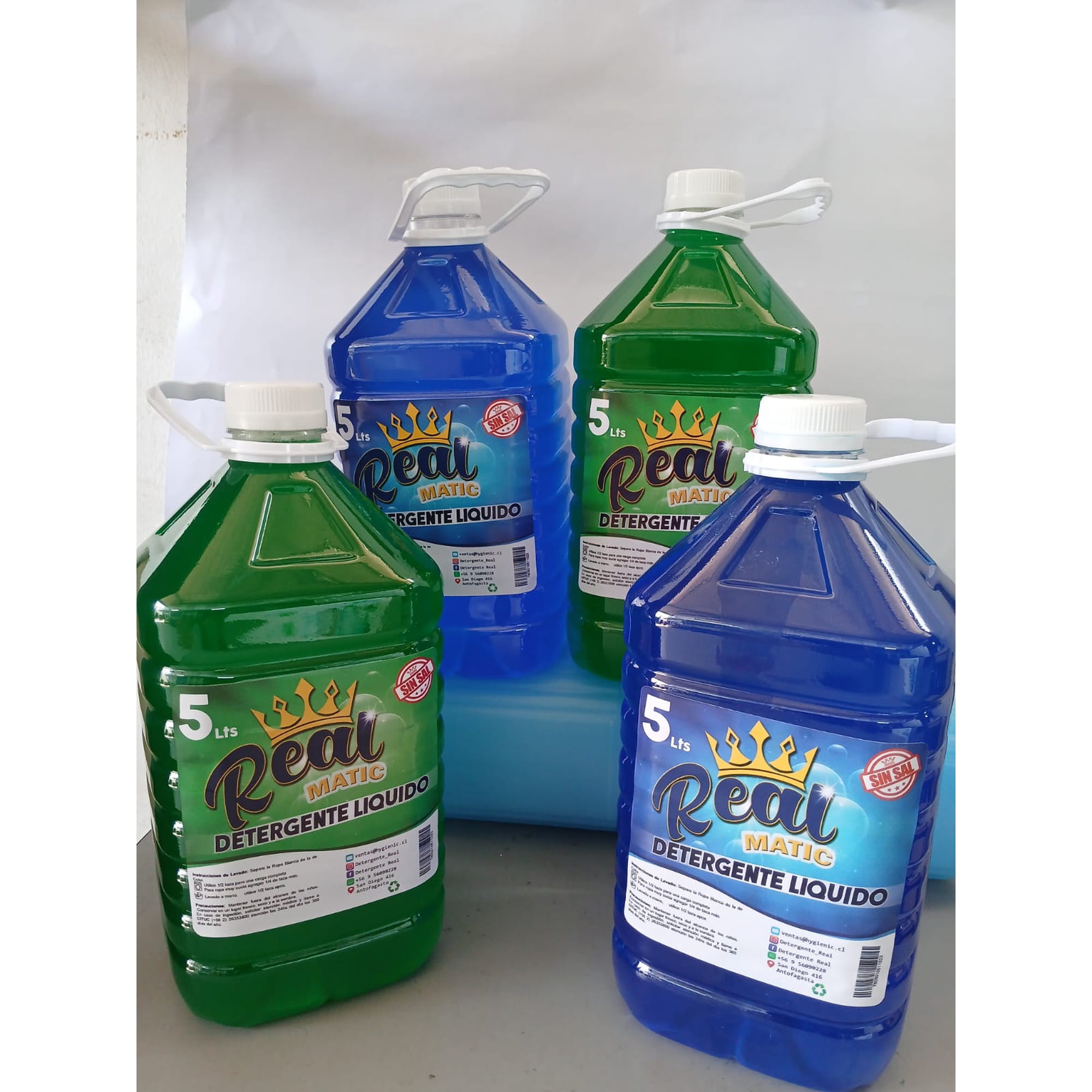Detergente Real Pack 4 X 5 Lts