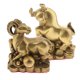 thumbnail image 5 of 2 Piezas De Latón Puro Estatuilla De Animal Chino Estatua Ornamento Cabra + Buey, 5 of 6