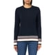 thumbnail image 1 of Jersey Tommy Hilfiger para mujer de algodón con cuello redondo Cable Blue XS, 1 of 2