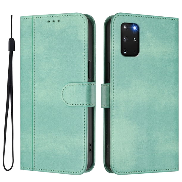 Funda Cartera para samsung galaxy S20 Plus Protección 360° con Ranuras para Tarjetas y Soporte Verde claro