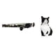 thumbnail image 1 of Collar Para Gato Gatita Anti Ahorque Diseño De Flores Negro, 1 of 3