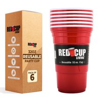 Vaso De Plástico Reutilizable Red Cup Living 950 Ml (32 Oz) Rojo