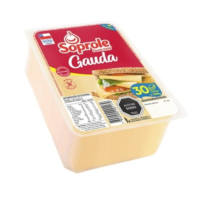 Queso Gauda Laminado 500 G Soprole