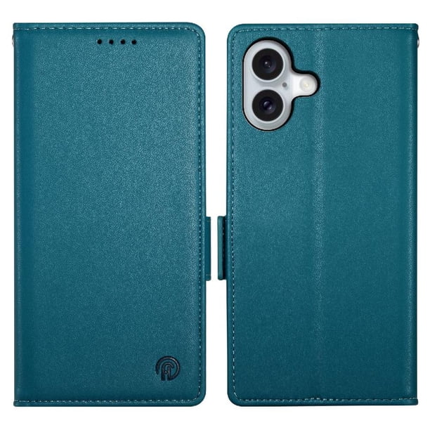 Funda Cartera Magnética con Tarjetas y Soporte para iPhone 17 Azul