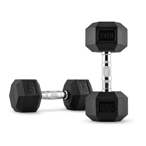 Soloferta - Mancuernas Hexagonales 10Kg Par
