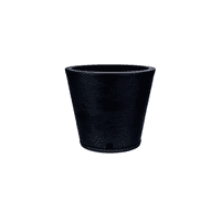 Genérico - Maceta Plástico Rotomoldeada Con Plato 34 X 35Cm Negro