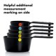 thumbnail image 4 of Vasos medidores OXO Good Grips de plástico, 6 unidades, color negro, 4 of 7