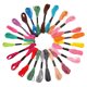 thumbnail image 4 of Hilos De Punto De Cruz Manualidades De Bordado Hilo Dental Costura Diy Para Pulsera 24 Colores, 4 of 5