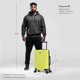 thumbnail image 2 of Luggage InUSA Deep Carry On Handback de 20 pulgadas, color verde con asa de gel, 2 of 9