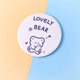 thumbnail image 1 of 1PCS Mini Mirror Cartoon Touch Up Makeup Cartoon Small Mirror Skin Care Tools Pu Handheld Small Round Mirror Health & Beauty, 1 of 3