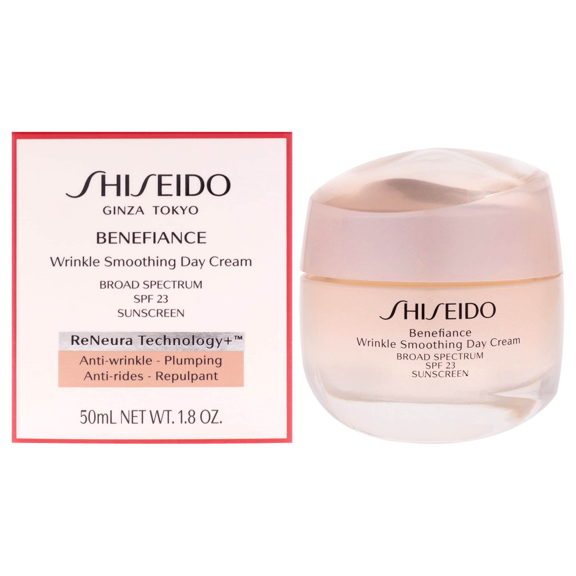 Shiseido - Crema De Día Suavizante De Arrugas Benefiance Spf 23 De Para - 1,8 Oz De Crema