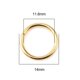 thumbnail image 2 of Aros de Salto HDSupplies 14 mm Tono Oro 200 piezas, 2 of 3