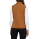 thumbnail image 3 of INSPIRE CHIC Chalecos de Abrigo para Mujer Cuello Alto Chaleco Acolchado con Cremallera Marrón Silla XS, 3 of 7