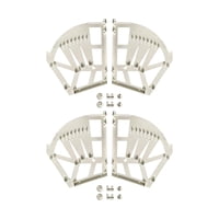 Magideal - 2 Piezas Bisagras Para Zapatero, Bisagras Para Cajón De Zapatos, Accesorios De Fácil Instalación, Marcos Abatibles Duraderos Para Cajones De Zapatos , Blanco 3 Capas Grue Blanco 3 Capas Grueso