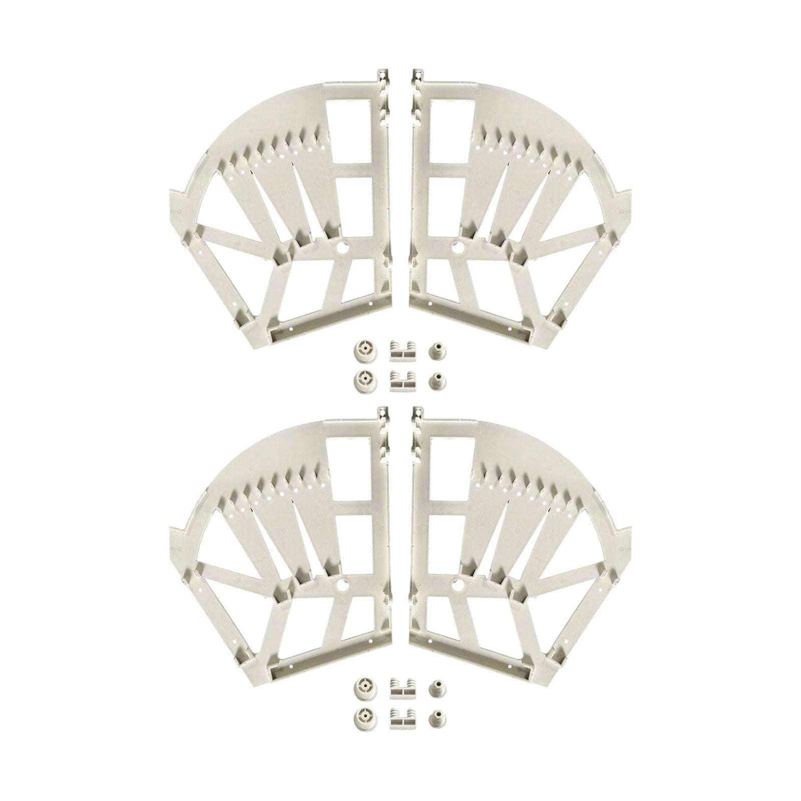 Magideal - 2 Piezas Bisagras Para Zapatero, Bisagras Para Cajón De Zapatos, Accesorios De Fácil Instalación, Marcos Abatibles Duraderos Para Cajones De Zapatos , Blanco 3 Capas Grue Blanco 3 Capas Grueso