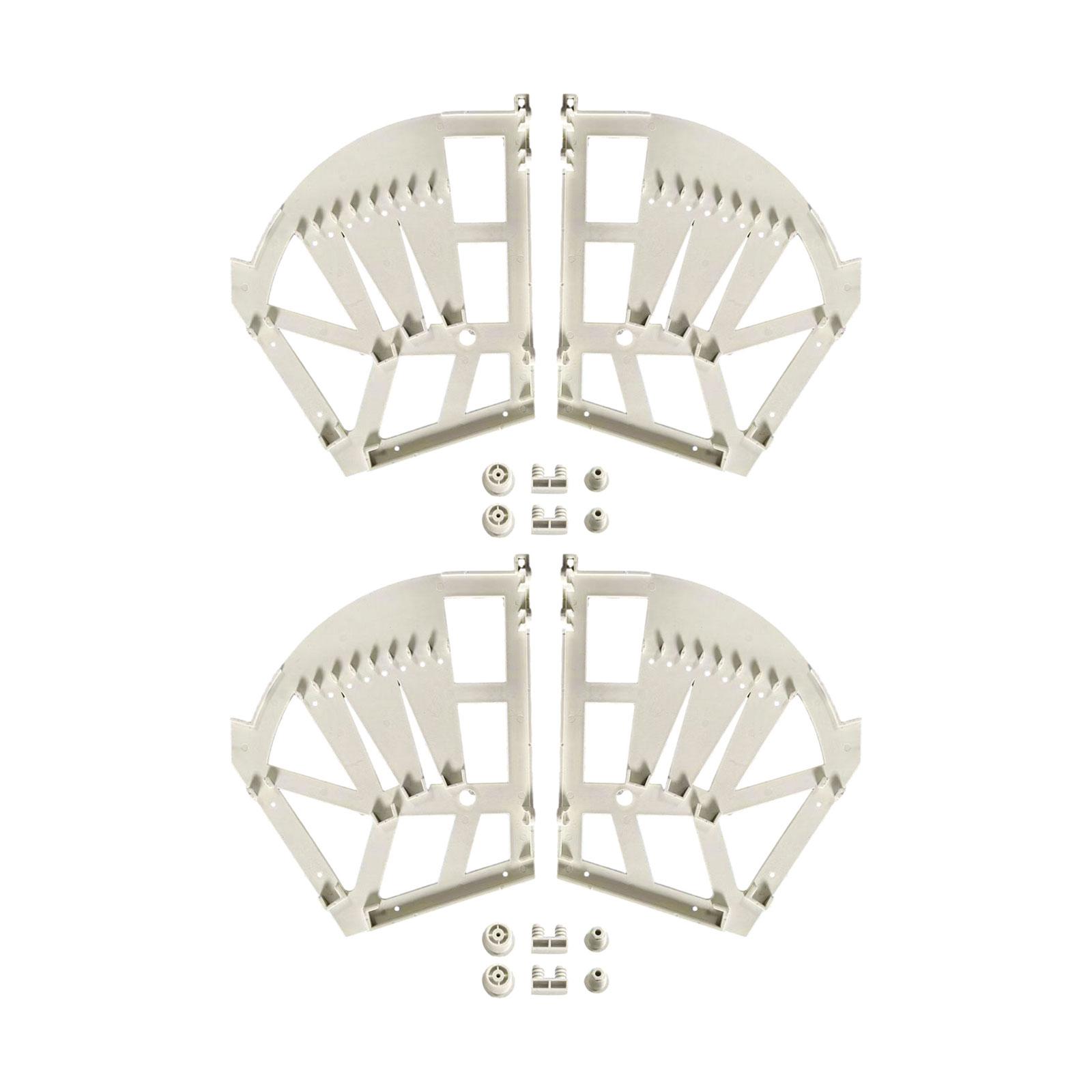 Magideal - 2 Piezas Bisagras Para Zapatero, Bisagras Para Cajón De Zapatos, Accesorios De Fácil Instalación, Marcos Abatibles Duraderos Para Cajones De Zapatos , Blanco 3 Capas Grue Blanco 3 Capas Grueso