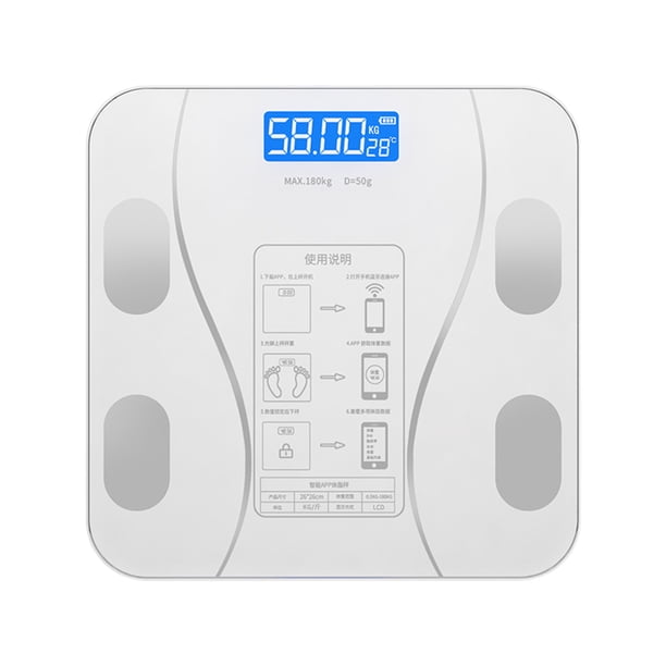 Báscula electrónica inteligente para medir la grasa corporal, báscula pequeña para el hogar, venta al por mayor