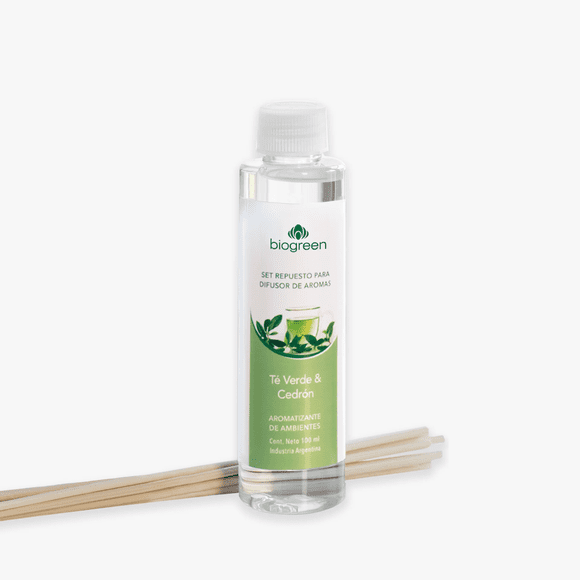 Repuesto difusor de Aromas Té Verde y Cedrón 100 ml