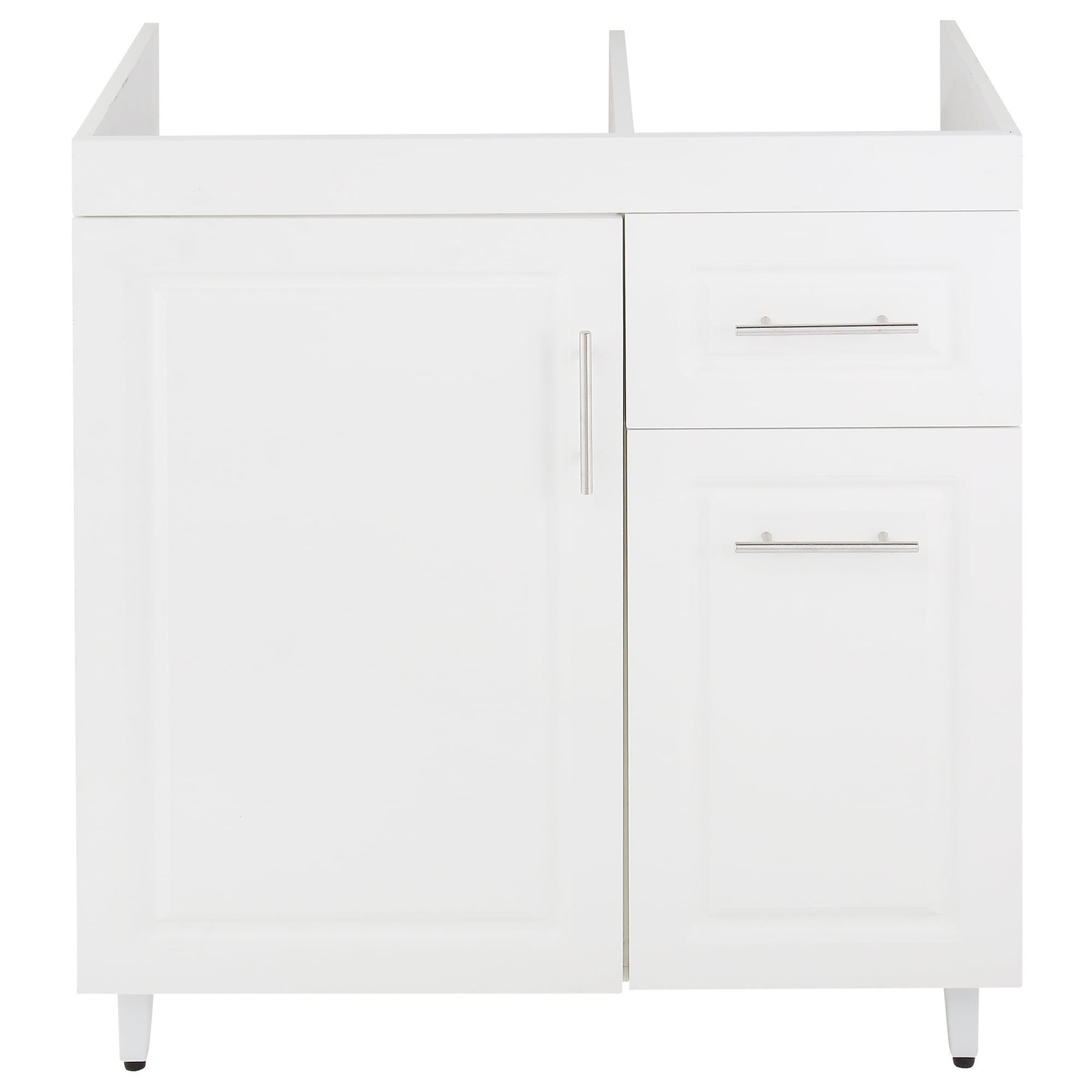 Domsa - Mueble Base De Cocina Blanco Cajones Derecho 78x49x90 Cm (no Incluye Cubierta)
