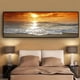 thumbnail image 2 of 1pc Sunsets Natural Sea Beach Landscape Posters And Prints Canvas Painting, Panorama Scandinavian Wall Art Picture For Living Room, Kitchen Bedroom Decorative Painting, No Frame, 2 of 2