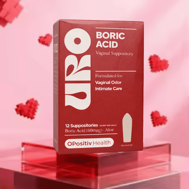 Ovulos Acido Borico 60mg Opositiv Health Uro 12 Unidades | Lider