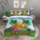 thumbnail image 1 of x52 Bed Sheets-piece down duvet cover cartoon dinosaur zoo pattern print ( down duvet cover pillowcases, no core) boy and girl bedding set 3-Piece Bedding Set (1 Duvet Cover + 2 Pillow Shams) nj52, 1 of 5