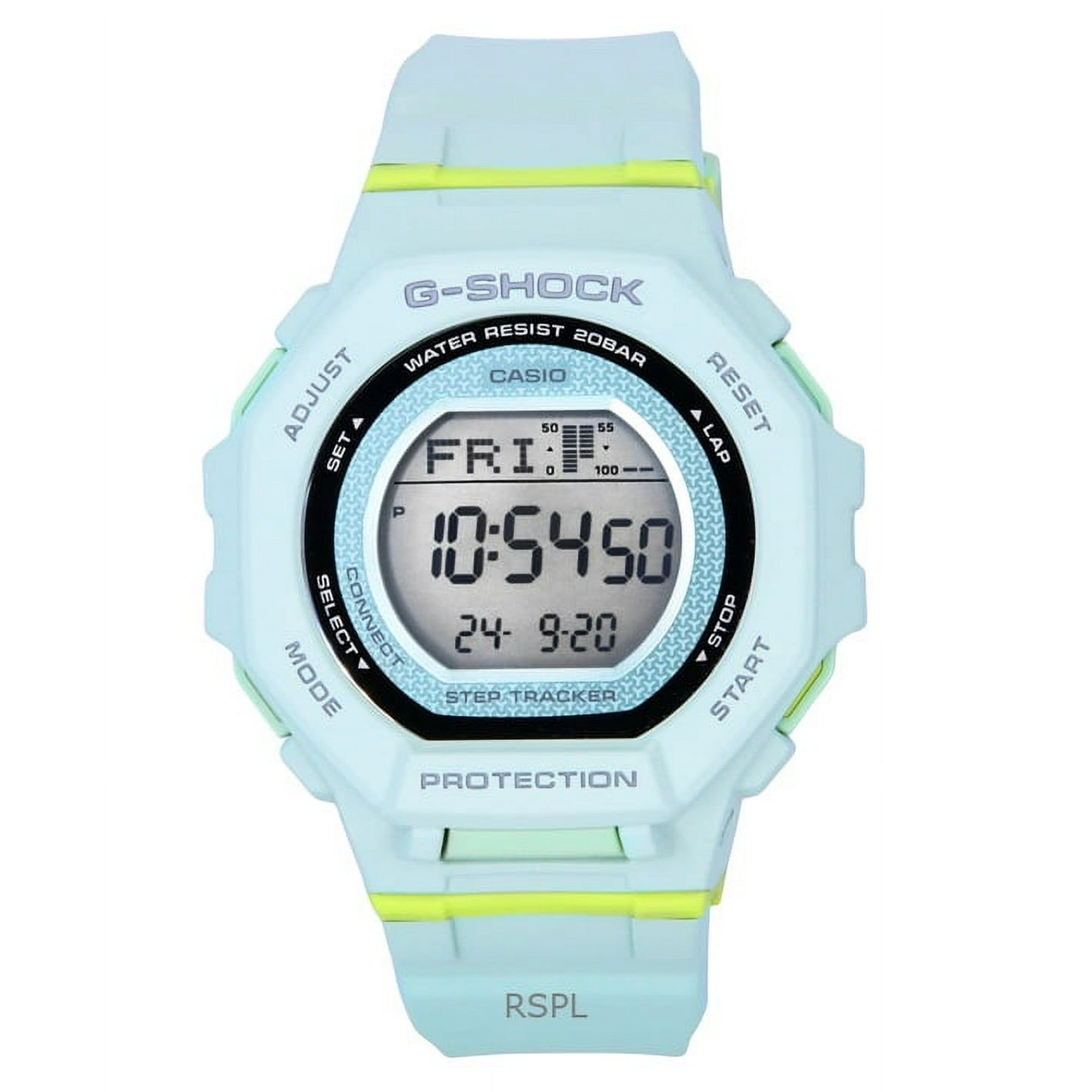 Casio - Reloj G-shock G-squad Digital Smartphone Link Resina De Base Biológica Verde Pálido Cuarzo Gmd-b300-3 200m Para Mujer