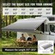 thumbnail image 3 of Tela para toldo de autocaravana Luvioro 4,3 m gris resistente al desvanecimiento 554 g, 3 of 7