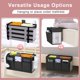 thumbnail image 2 of Organizador de mesita de noche Bedside Caddy Edudif de doble uso, negro, 2 of 7