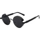 thumbnail image 1 of Gafas de sol unisex clásicas estilo steampunk, estilo vintage hippie, retro, punk, de metal, con montura redonda y circular., 1 of 6