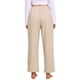 thumbnail image 3 of INSPIRE CHIC Pantalones de Pijama para Mujeres Cuadros Pierna Ancha Gingham Fondos Ajustables con Cordón Ropa de Dormir Cintura Elástica Ropa de Descanso Beige, 3 of 6
