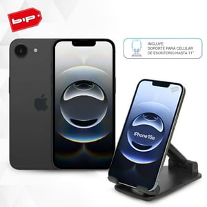 Apple - Iphone 16E 128Gb Black + Soporte-Nuevo