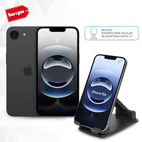 Apple - Iphone 16E 128Gb Black + Soporte-Nuevo