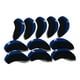 thumbnail image 2 of 11 Piezas De Cubiertas De Cabeza De Hierro De Golf Cubiertas De Cabeza De Neopreno Cubiertas Protectoras Azul Negro, 2 of 5