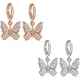 thumbnail image 1 of pares de pendientes de aro con diseño de mariposa, con dije de animal, de mariposa, dorados y plateados, para mujeres y adolescentes, 1 of 7