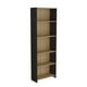 thumbnail image 1 of Mueble Biblioteca Con 5 Repisas 180,6x63x26,6 Cm Café Claro Y Negro, 1 of 3