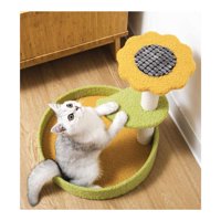 Babyluna - Rascador Gimnasio Para Gatos 2 Niveles Con Juguetes Verde