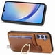 thumbnail image 5 of Funda Magnética Para Samsung Galaxy A34 Con Billetera Y Anillo Protector Resistente Marrón, 5 of 5