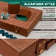 thumbnail image 2 of Set de Backgammon Queensell con Tacto de Piel Sintética de 38 cm y 32 Fichas, 2 of 9