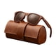 thumbnail image 4 of Gafas De Sol De Madera, Suministros, Accesorios Con Estuche Para Gafas, Para Deportes, Playa, Hogar, Marrón, 4 of 5