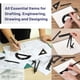 thumbnail image 5 of Set De Geometría Professional De 15 Piezas Con Funda Para Artistas, 5 of 8