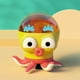 thumbnail image 1 of Children's Bath Toys, Water Play, Eight-claw Fish Spray Water, Baby Bathroom Bath Water Play Toys, 1 of 2