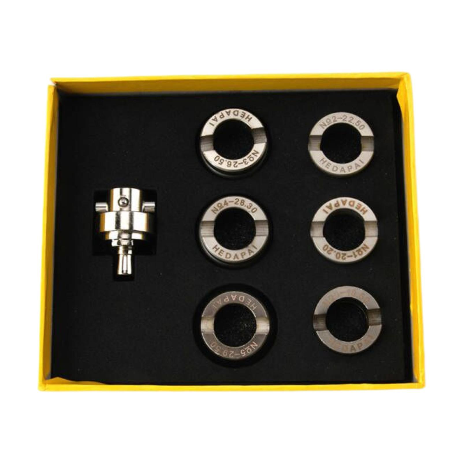 Magideal - Herramienta De Extracción, Abridor De Parte Posterior De Caja De Reloj, Fácil De Abrir, Reparación De Repuesto Con 6 Troqueles, Abridor De Cubierta De