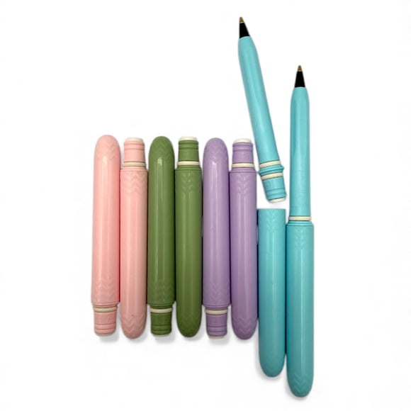Pokka Paquete de 8 bolígrafos pastel compactos recargables