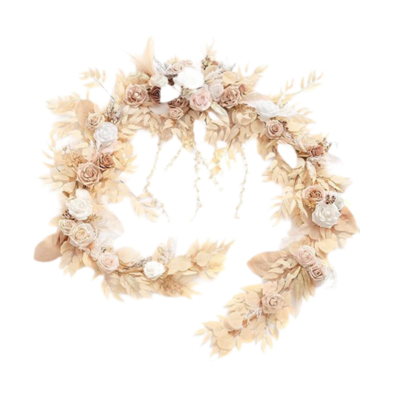 Magideal - Guirnalda De Rosas Artificiales Para Colgar, Guirnalda Floral De Vid De Rosas Falsas Decorativas Para Decoración De Fiesta De Cumpleaños De Habitación