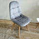 thumbnail image 3 of Comedor Mesa Warwick Vidrio 120cm + 4 sillas Capitonne Velvet Gris, 3 of 3
