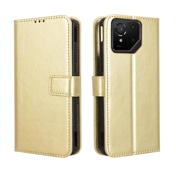 Funda tipo libro para Asus ROG Phone 9, cartera todo‑en‑uno, funda multifuncional con tarjetero y correa de muñeca desmontable