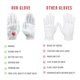 thumbnail image 4 of Guante de Golf RED ROOSTER Talla Grande Blanco de Cuero Cabretta, 4 of 6